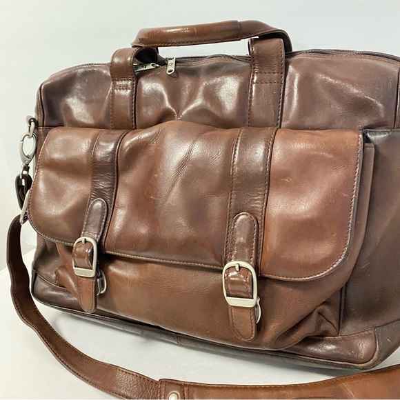 Samsonite Bags Vintage Samsonite Brown Leather Briefcase Laptop Bag